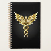 Gouden veelhoekig symbool Caduceus Planner (Voorkant)