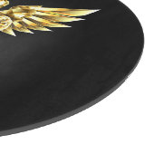 Gouden veelhoekig symbool Caduceus Snijplank (Hoek)