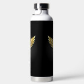 Gouden veelhoekig symbool Caduceus Waterfles (Rechts)