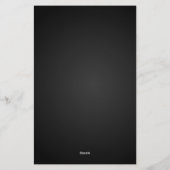 Gouden veelhoekig zeepaardje briefpapier (Achterkant)