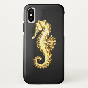 Gouden veelhoekig zeepaardje Case-Mate iPhone case