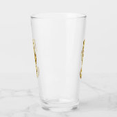 Gouden veelhoekig zeepaardje glas (Links)
