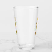 Gouden veelhoekig zeepaardje glas (Rechts)