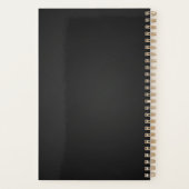 Gouden veelhoekig zeepaardje planner (Achterkant)