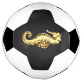 Gouden veelhoekig zeepaardje voetbal (Gedraaid)