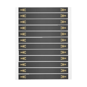 Gouden veelhoekige kreeftenkreeft op zwart