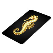 Gouden Veelhoekige Zeepaard Magneet (Linkerzijde)