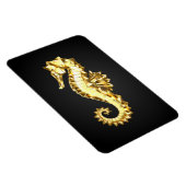 Gouden Veelhoekige Zeepaard Magneet (Rechterzijde)