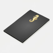 Gouden Veelhoekige Zeepaard Post-it® Notes (Schuin)