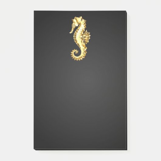 Gouden Veelhoekige Zeepaard Post-it® Notes (Voorkant)