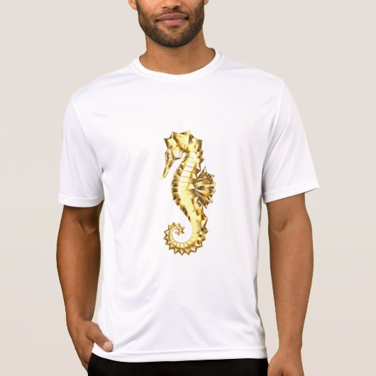 Gouden Veelhoekige Zeepaard T-shirt (Voorkant)