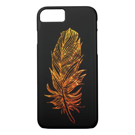 Gouden Veer Art Apple iPhone 8/7, er nauwelijks Case-Mate iPhone Case (Achterkant)