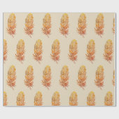 Gouden Veer Glanzend Verpakkend Document, 30 in x  Cadeaupapier (Vlak)