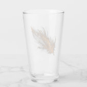 Gouden veer - Glazen beker (Achterkant)