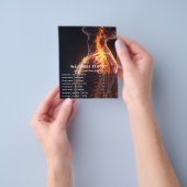 Gouden Veld Holistische Lichaamsbehandeling Flyer (Hand)