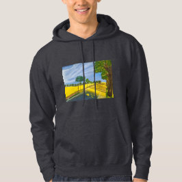 Gouden velden en pad hoodie