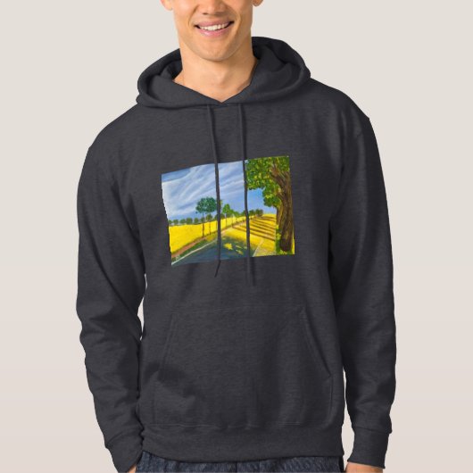 Gouden velden en pad hoodie (Voorkant)