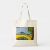 Gouden velden en pad tote bag (Achterkant)