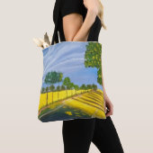 Gouden velden en pad tote bag (Dichtbij)