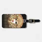 Gouden Venetiaans Carnavalsfeest Masker Bagagelabel (Voorkant horizontaal)