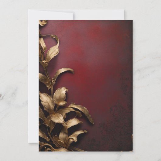 Gouden Venetiaanse masker maskerade bal Kaart (Achterkant)