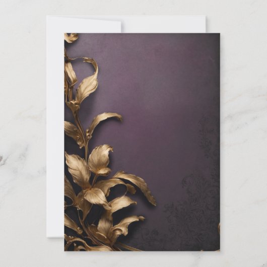 Gouden Venetiaanse masker maskerade bal Kaart (Achterkant)