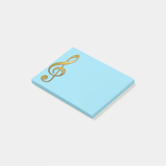 " gouden " verdrievoudigde knalplaat post-it® notes (Schuin)
