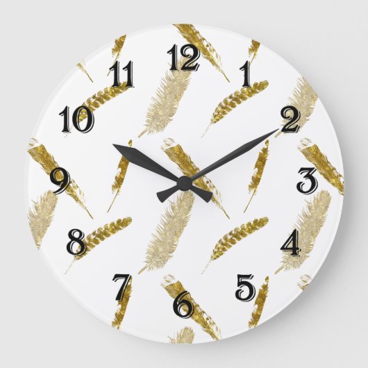 Gouden Veren Grote Klok (Voorkant)