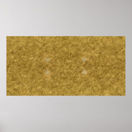 Gouden Verf Ontwerp: Luxe en Artistieke Metallic Poster