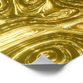 Gouden Verf Ontwerp: Luxe en Artistieke Metallic Poster (Hoek)