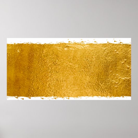 Gouden Verf Ontwerp: Luxe en Artistieke Metallic Poster (Voorkant)