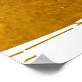 Gouden Verf Ontwerp: Luxe en Artistieke Metallic Poster (Hoek)