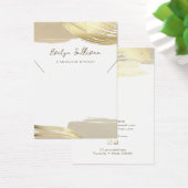 Gouden verfborstelstreken ketting display kaart (Bureau)