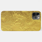 Gouden verfijnde en elegante gepreste reliëfdesign Case-Mate iPhone case (Achterkant (horizontaal))
