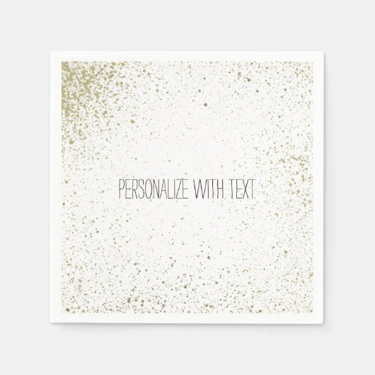 Gouden verfspat servet (Voorkant)