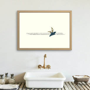 Gouden verhouding esthetische wabi sabi kustmuur k poster