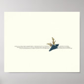 Gouden verhouding esthetische wabi sabi kustmuur k poster (Voorkant)