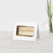 Gouden Verjaardag Bar van Humor Kaart (Voorkant)