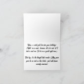 Gouden Verjaardag Bar van Humor Kaart (Binnen)