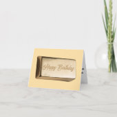 Gouden Verjaardag Bar van Humor Kaart (Voorkant)