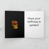 Gouden Verjaardag Kaart (Binnen)