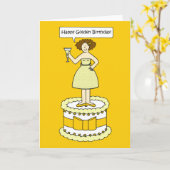 Gouden verjaardag. kaart (Gele Bloem)