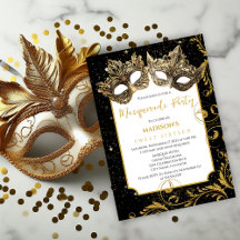 Gouden Verjaardag Masquerade Party
