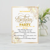 Gouden verjaardag viering! kaart (Staand voorkant)