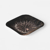 Gouden Verjaardag Vuurwerk Papieren Bordje (Gebogen)