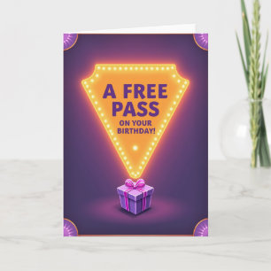 Gouden Verjaardags Marquee Kaart