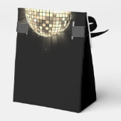 Gouden Verjaardagsfeestje 70's Disco Ball Dank je Bedankdoosjes (Achterkant)