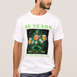 Gouden Verjaardagsviering van Sint Patrick's 50e V T-shirt