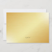 Gouden Verkiezing Nacht Cocktail Party Kaart (Achterkant)