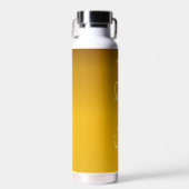 Gouden verloop met Fancy tekst Blijf koel Waterfles (Voorkant)